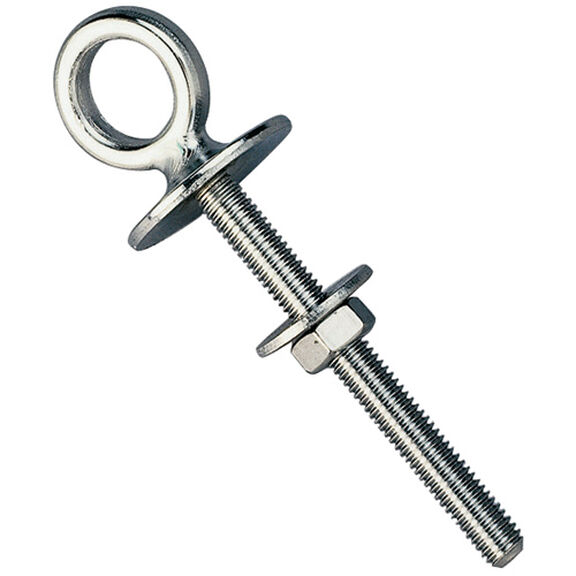 8mm (5/16") Stock Dia. Bolt, 4-5/16"L, 5/16" Hole Dia., 3" Stock Length, 1" Plate Dia. image number 0