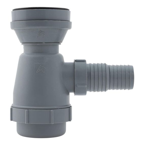 2" Drain, Trap Sink Drain, 1-1/4" & 1-1/2" Hose Barb, w/Strainer, w/Chain Stopper Brushed Finish image number 1