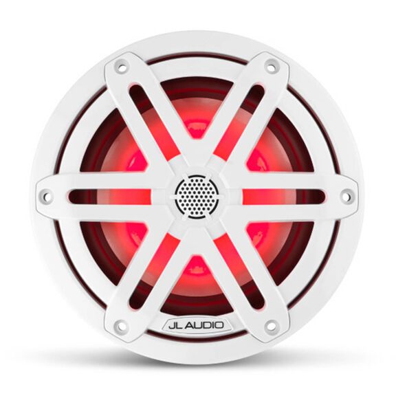 M3-650X-S-Gw-i 6.5" Marine Coaxial Speakers, White Sport Grilles with RGB LED Lighting image number 2