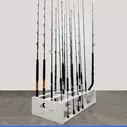 Fishing Rod Storage Rack Rod Holder for 45 Rods Reel Combos image number 6