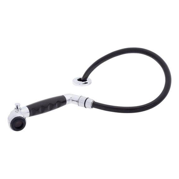 Deck-Mount Sprayer Classic Black Sprayer, 6' Black Rubber Hose, Ultra-Low Profile Holder image number 1
