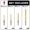 SHOCKWAVE&trade; RED HELIX&trade; Titanium Drill Bit Set, 4 Piece image number 1
