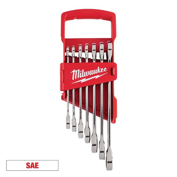 Ratcheting Combination Wrench Set - SAE, 7 Piece image number 0