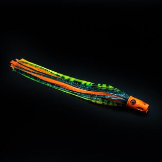 Small Orange Aluminum Jet Dolphin Rigged