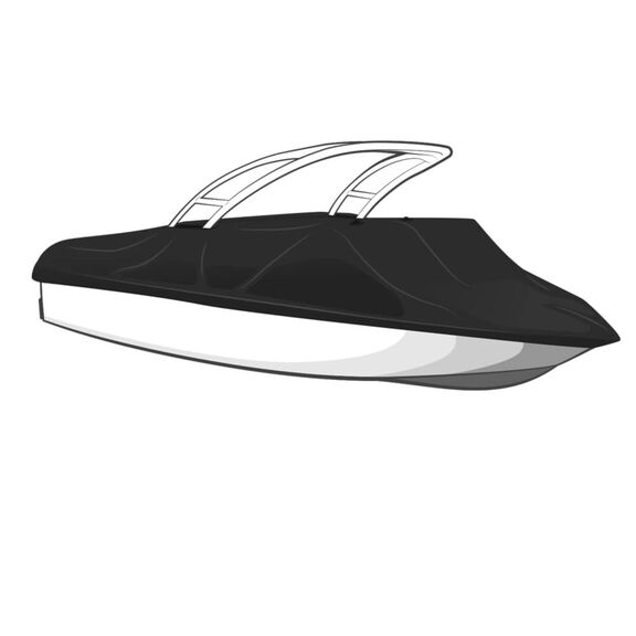 Select Fit Boat Cover for Tournament Ski/Wakeboard Boat  W/Sport Arch  - 19ft6in-20ft5in BEAM 96in- Sharkskin Plus - Sharkskin Blue image number 0