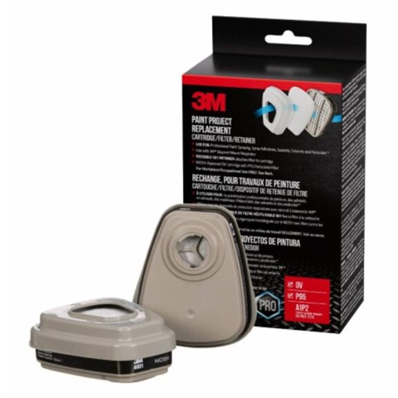 Paint Project Replacement Cartridge Filter and Retainer Kit 6023P1-DC, OV/P95, 1pr 6001 Cdgs, 2pr 5P71 Ftrs, 1pr 501 Rtnrs image number 0