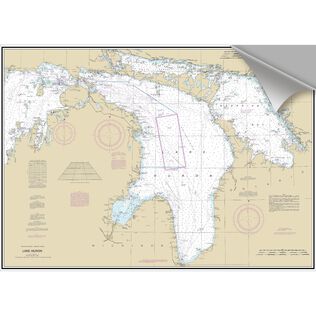 Lake Huron Decorative Nautical Chart