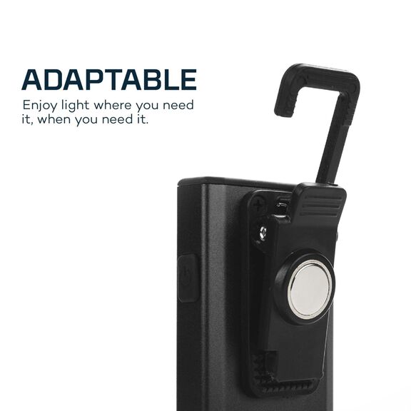 Slim Work Light, USB Rechargeable Bright Pocket Light with Clip image number 1