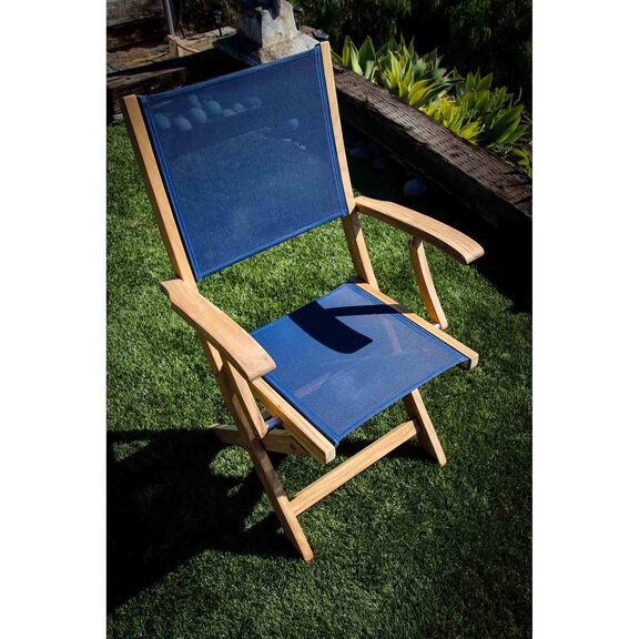 Bimini Teak Folding Deck Chair image number 5
