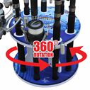 Guy Harvey Wahoo Spinning 9 Fishing Rod Storage Rack, Vertical Fishing Pole Rod Holder image number 2