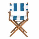 Premium Grade Teak Newport Folding Director's Chair with Cabana Regatta Sunbrella&reg; Fabric Seat Cushions image number 6