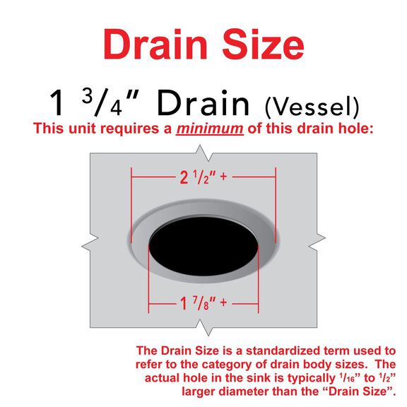 1-3/4" Drain, Touch Trap Sink Drain with Cover no Overflow, 3/4" & 1" Hose Barb Chrome image number 6