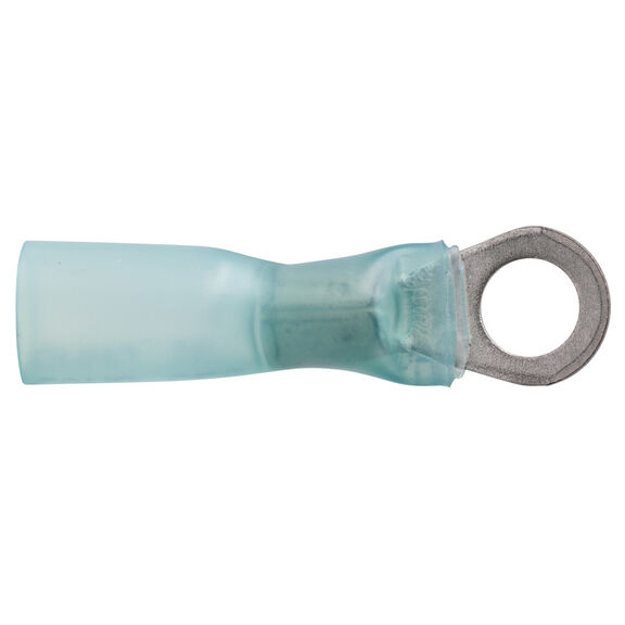 16-14 AWG Heat Shrink Ring Terminals, 5/16", Blue, 25-Pack image number 0