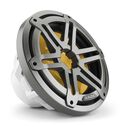 M3-10IB-S-Gm-i-4 10" Marine Subwoofer Driver, Gunmetal Sport Grilles with RGB LED Lighting image number 4