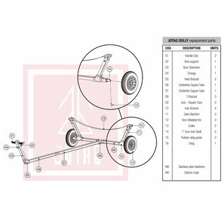 Replacement Parts for Sunfish Class Sailboat Dolly
