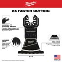 MILWAUKEE&reg; OPEN-LOK&trade; 2-1/2" HCS Japanese Tooth PRO-CURVE&trade; Hardwood Multi-Tool Blades, 3 Pack image number 1