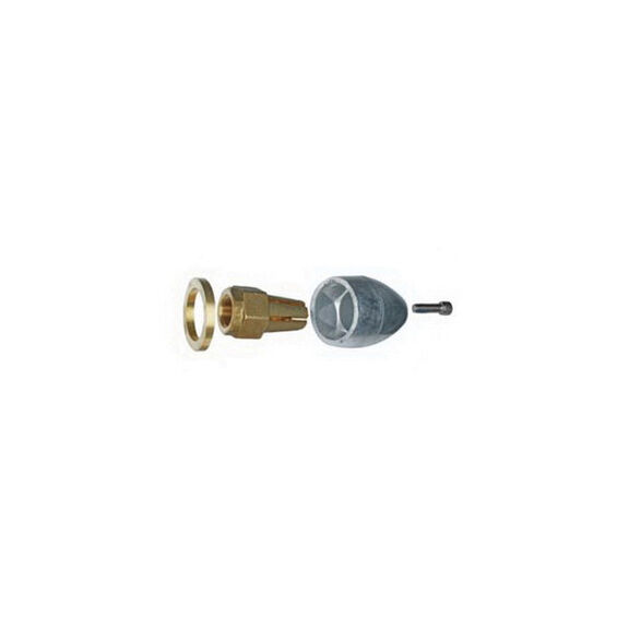 Zinc Prop Nut Enhanced Protection Anode Propeller Nut Assembly for Mercruiser, 1.87" x 3" image number 0