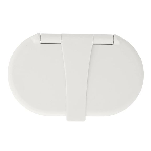 Trinidad Transom Shower Cold Only, Warm White Cup & Lid, Small Warm White Sprayer, 6' White Rubber Hose, Chrome Trinidad Handle image number 8