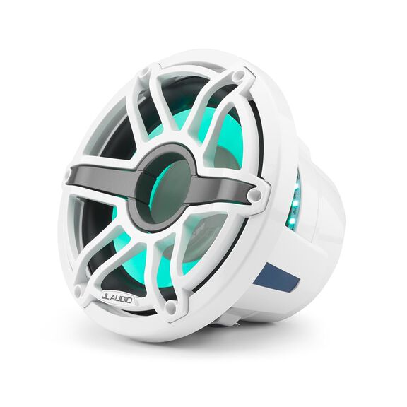 M6-10IB-S-GwGw-i-4 10" Marine Subwoofer Driver, White Sport Grille with RGB LED Lighting image number 5