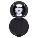 Trinidad Recessed Control Valve Cold Only, Black Cup & Lid, Chrome Trinidad Handle image number 0