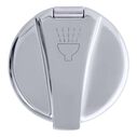 Recessed Cup & Lid Set Stainless Steel Lid / Plastic Cup Chrome image number 5