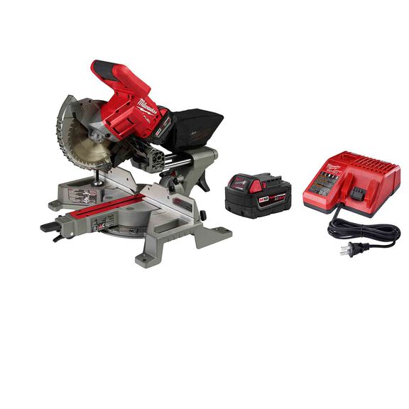 M18 FUEL&trade; 7 1/4" Dual Bevel Sliding Compound Miter Saw Kit image number 0