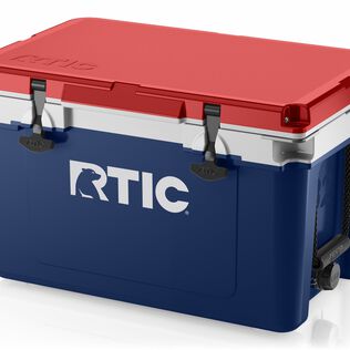 32 Quart Ultra-Light Hard-Sided Ice Chest Cooler, Fits 48 Cans, Patriot
