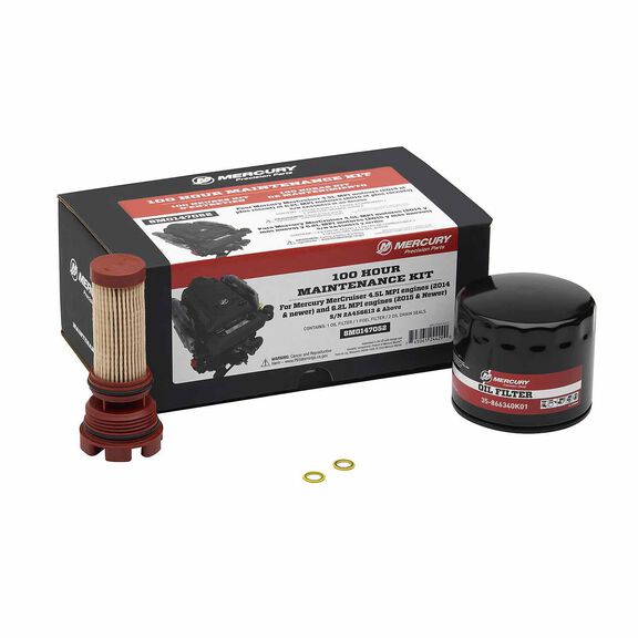 MerCruiser 4.5L V6 and 6.2L V8 Sterndrive and Inboard Engine 100 Hour Maintenance Kit image number 0