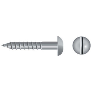 Stainless Steel Slotted Round-Head Wood Screws