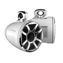 REV 12 HD White 12" Marine Tower Speakers with XS-W Grille & RGB LED Rings (Pair) image number 0
