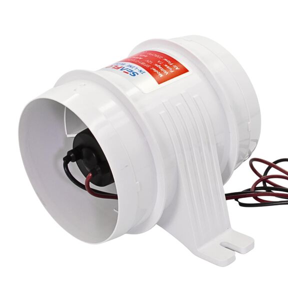SEAFLO In-Line Blower, 24V 235 CFM 4" Marine Ventilation Fan image number 0