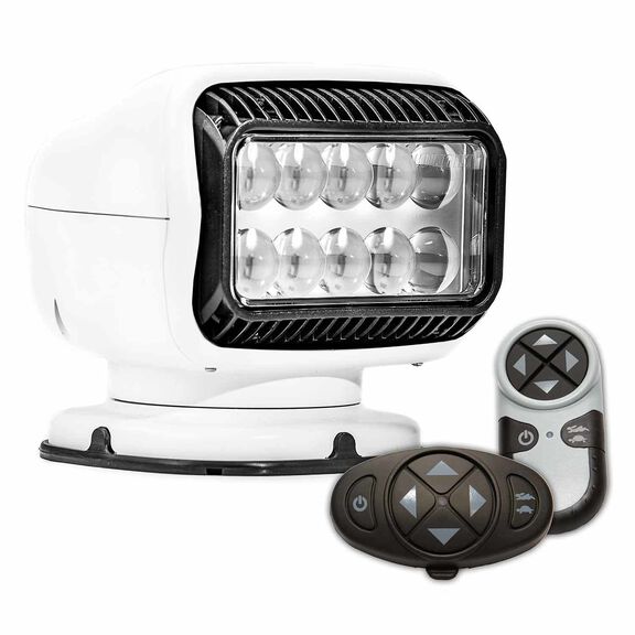 Radioray&reg; GT Series LED Permanent Mount Searchlight with Dual Wireless Remotes image number 0