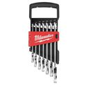 7 pc. Metric Flex Head Ratcheting Combination Wrench Set image number 0
