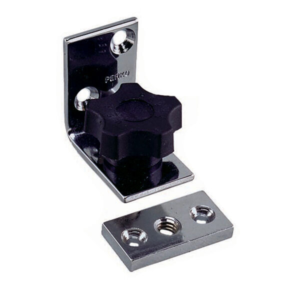 Table Leg Fastener - Chrome with Plastic Knob image number 0