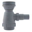 2" Drain, Trap Sink Drain, 1-1/4" & 1-1/2" Hose Barb, w/Strainer, w/Chain Stopper Ultra-Mirror Finish image number 1