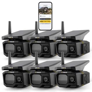 Vosker VKX Solar Powered 4G-LTE Outdoor Cellular Security Camera, No Wifi