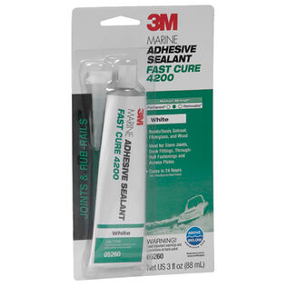 4200 Fast Cure, White, Polyurethane Adhesive/Sealant, 3oz.
