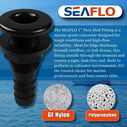 SEAFLO Thru Hull Fittings (Plastic) - 3/4" Black image number 1