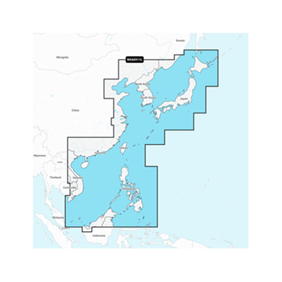 Garmin Navionics Vision+ AE011L China Sea and Japan, Electronic Chart image number 0