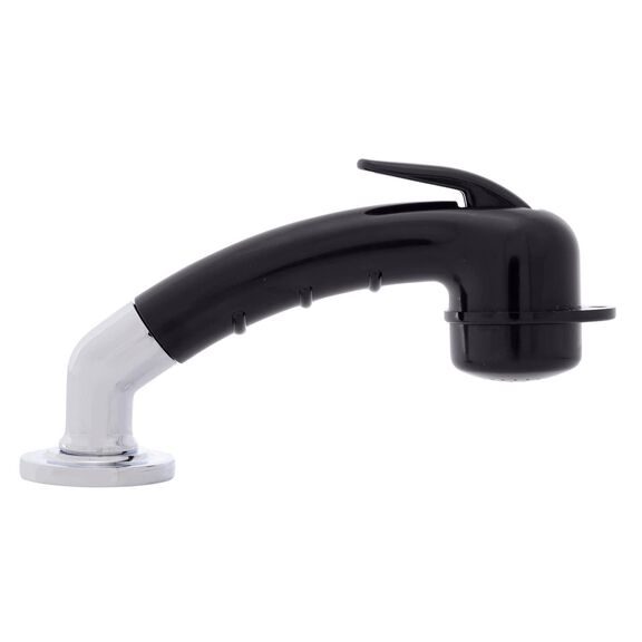 Deck-Mount Sprayer Small Black Sprayer w/Elbow, 6' Stainless Steel Hose, Low Profile Holder image number 2