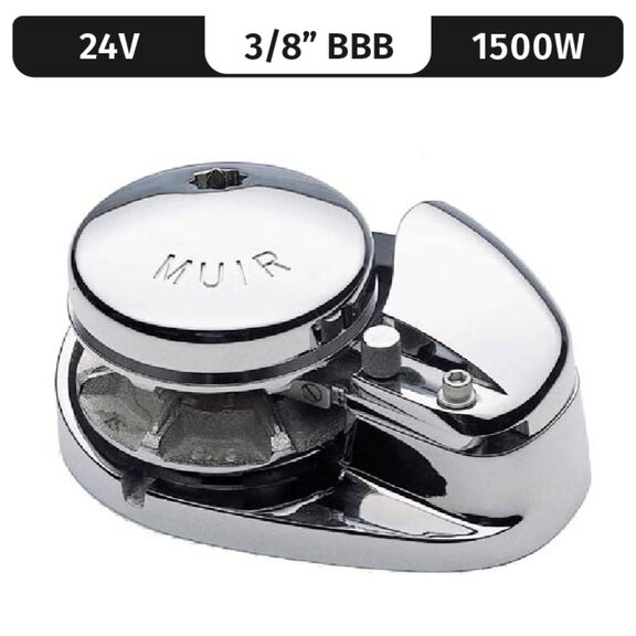 Muir Storm 2200 Low-Profile Windlass, 3/8" BBB, 24V DC, 1500W image number 0