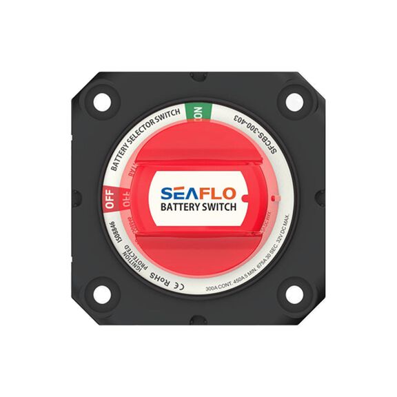SEAFLO Heavy Duty 900 Amp 4-Position Battery Selector Switch for Marine, RV, and Off-Grid Power Management image number 1