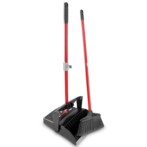 Premium Lobby Broom & Dust Pan Set, Open Lid image number 0