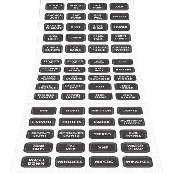 Small Format Distribution Panel Labels image number 0