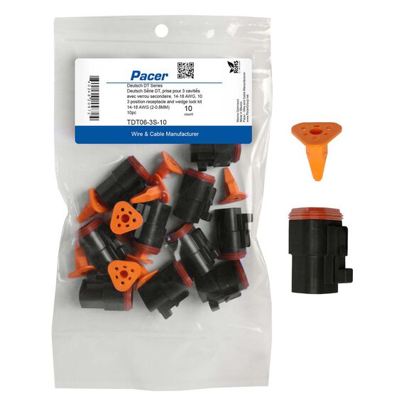 DT Deutsch Plug and Wedge Lock Kit, 3 Position, 10 Pack image number 0