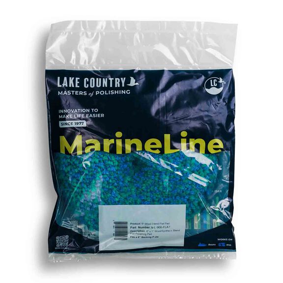 Marine Line 6" x 1" Flat Cutting Wool Blend Pad image number 2