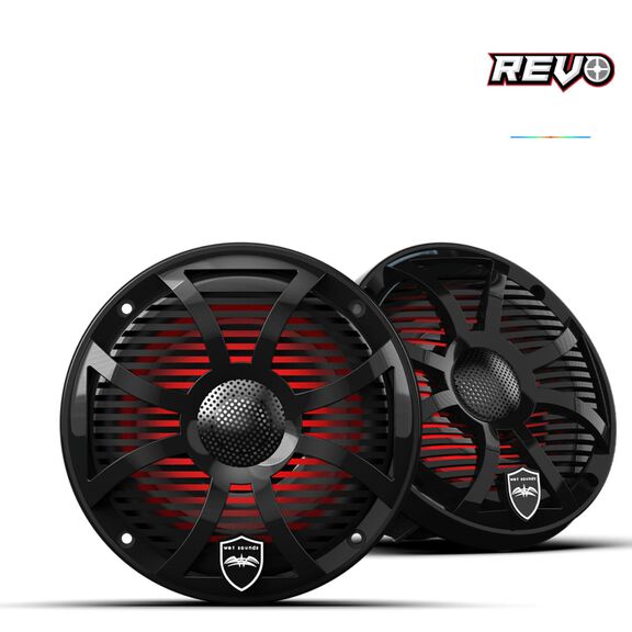 Wet Sounds REVO  6.5 inch High Output  Coaxial Speakers w/ SW-Black RGB Grilles image number 0