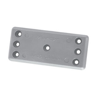 Bolt-On Magnesium Medium Streamlined Hull Anode, 2.67" x 6" x 0.56"