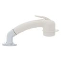 Deck-Mount Sprayer Small Warm White Sprayer w/Elbow, 6' Stainless Steel Hose, Low Profile Holder image number 2