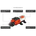 SEAFLO 33W Series 12V Brushless Diaphragm Pump 3.0 GPM 45 PSI image number 4